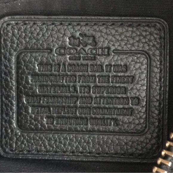 Coach black leather handbag - Picture 8 of 8